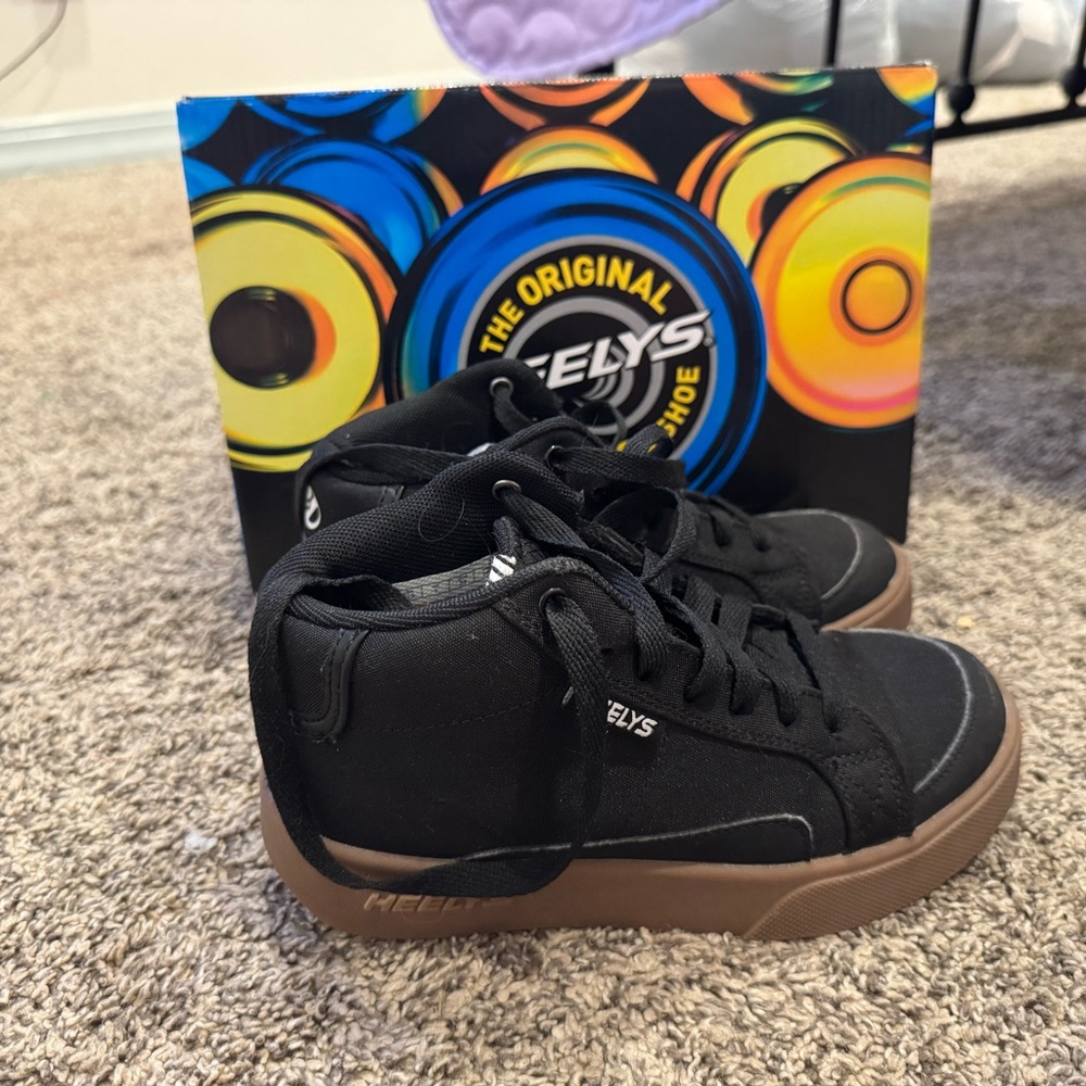 Heelys Black and Brown Sneakers with Wheels